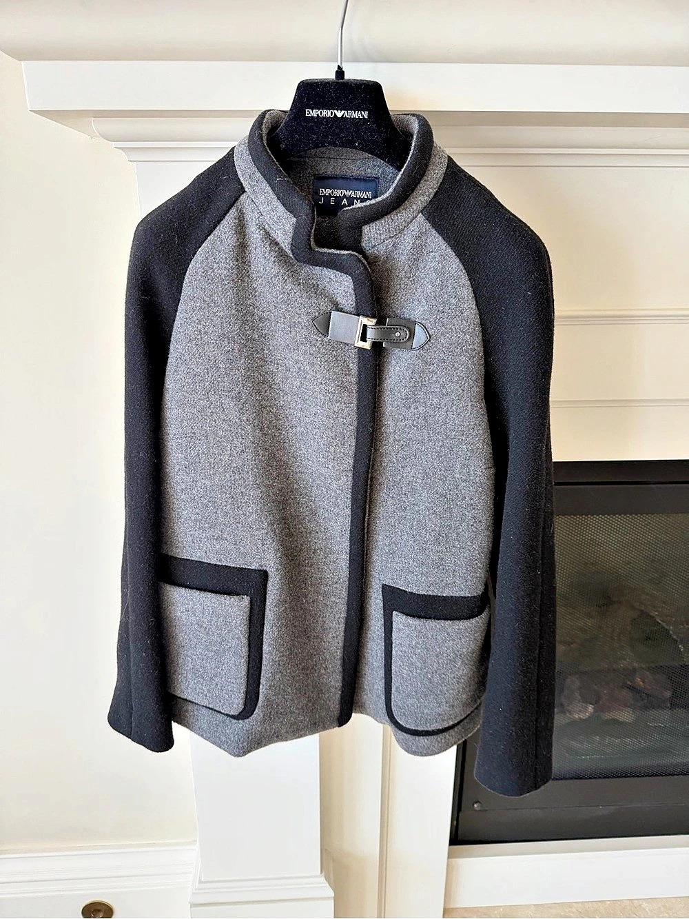 Emporio Armani Jeans jacket Gray & Black Size 38 Like New